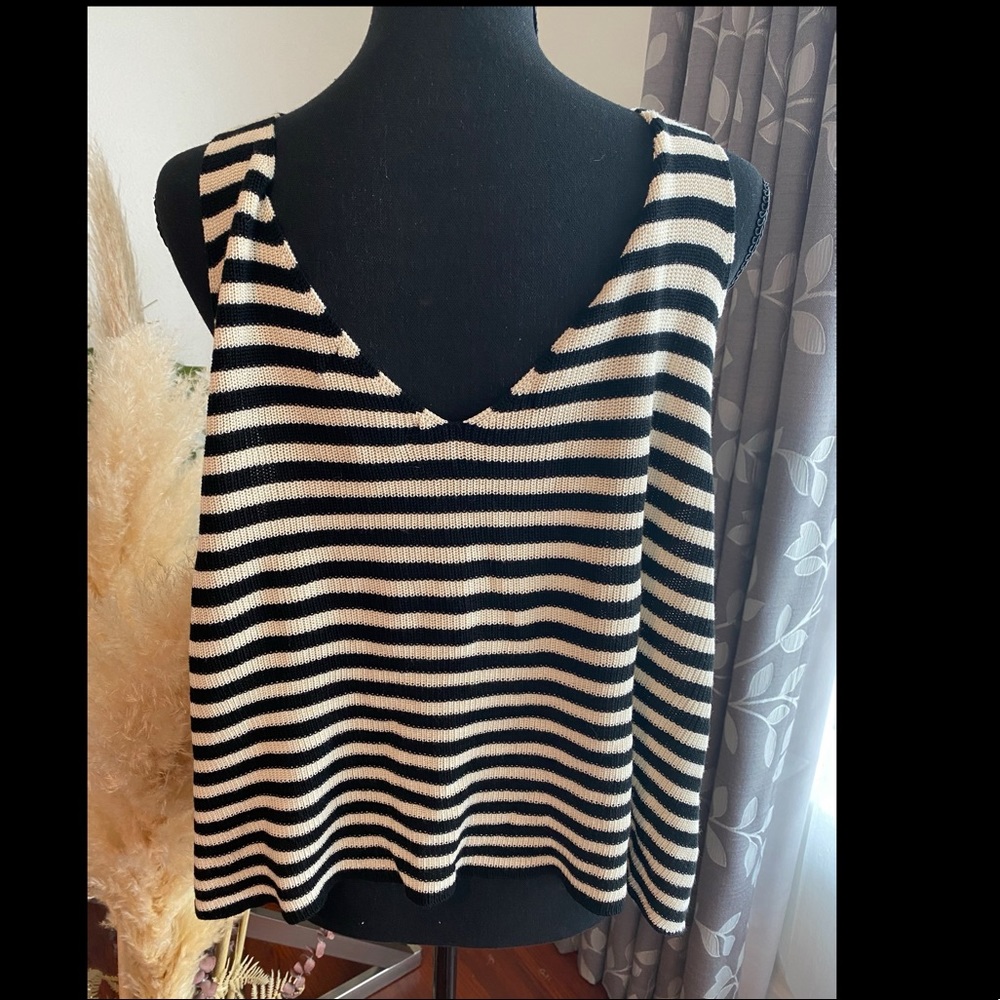 Knitted Striped Top
